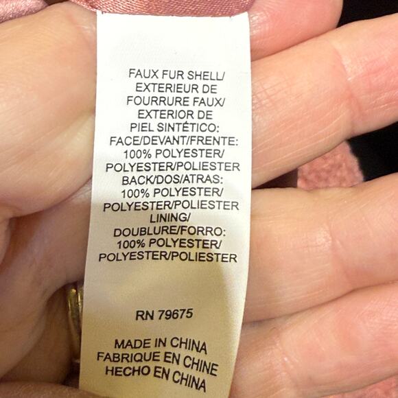 Lucky Brand Teddy Style Long Length Fully Lined Jacket Size M - Picture 10 of 13